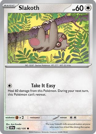 Slakoth (145/191) [Scarlet & Violet: Surging Sparks] Reverse Holofoil