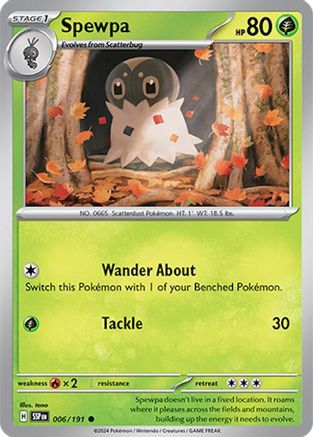 Spewpa (006/191) [Scarlet & Violet: Surging Sparks] Reverse Holofoil