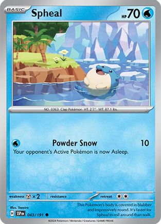 Spheal (043/191) [Scarlet & Violet: Surging Sparks]