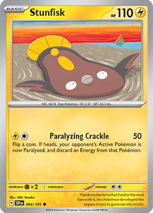 Stunfisk (064/191) [Scarlet & Violet: Surging Sparks] Reverse Holofoil