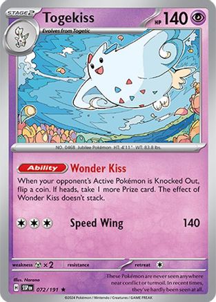 Togekiss (072/191) [Scarlet & Violet: Surging Sparks]