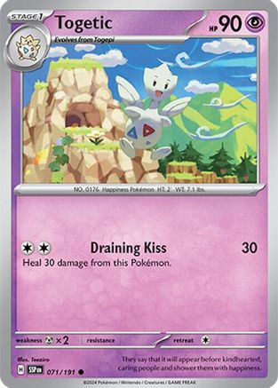 Togetic (071/191) [Scarlet & Violet: Surging Sparks] Reverse Holofoil