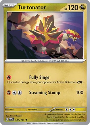 Turtonator (137/191) [Scarlet & Violet: Surging Sparks] Reverse Holofoil
