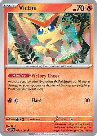 Victini (021/191) [Scarlet & Violet: Surging Sparks] Reverse Holofoil