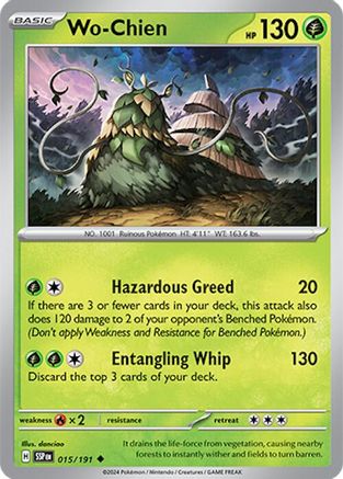 Wo-Chien (015/191) [Scarlet & Violet: Surging Sparks] Reverse Holofoil