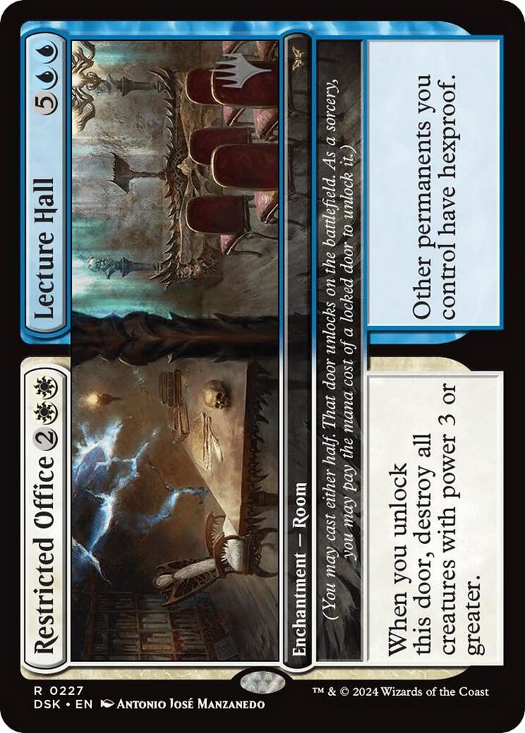 Restricted Office // Lecture Hall [Duskmourn: House of Horror Promos] Foil