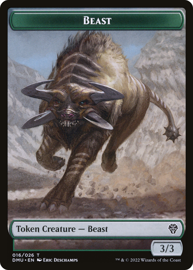 Beast Token [Dominaria United Tokens] | Silver Goblin