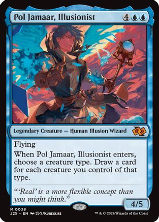 Pol Jamaar, Illusionist (Anime) (J25038)  - Foundations Jumpstart | Silver Goblin