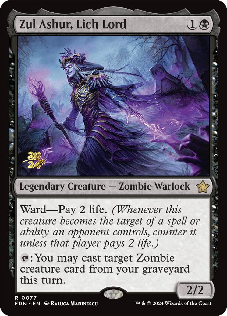 Zul Ashur, Lich Lord [Foundations Prerelease Promos] | Silver Goblin