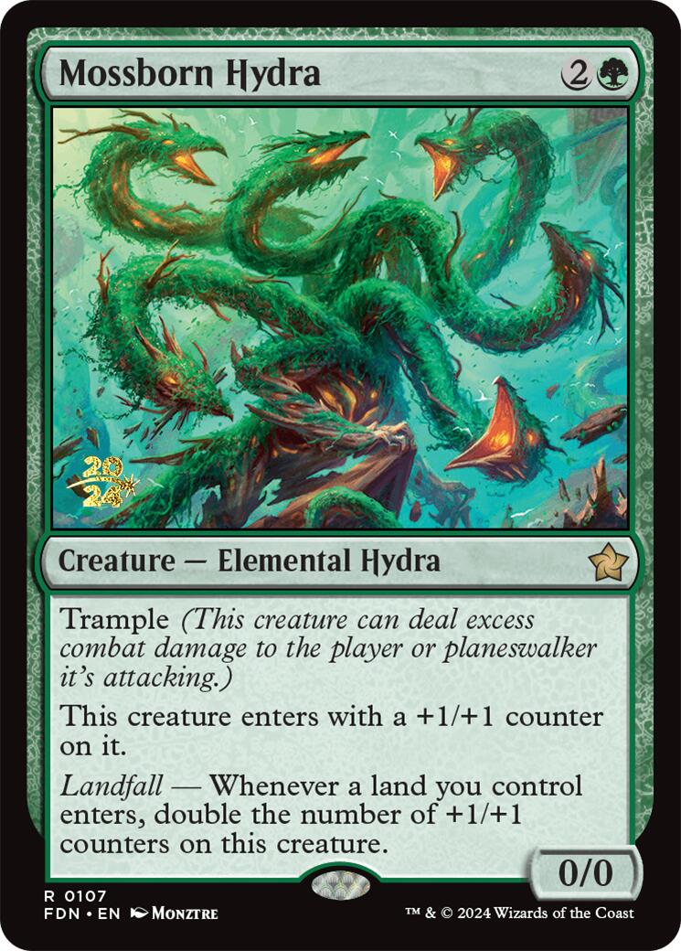 Mossborn Hydra [Foundations Prerelease Promos] | Silver Goblin