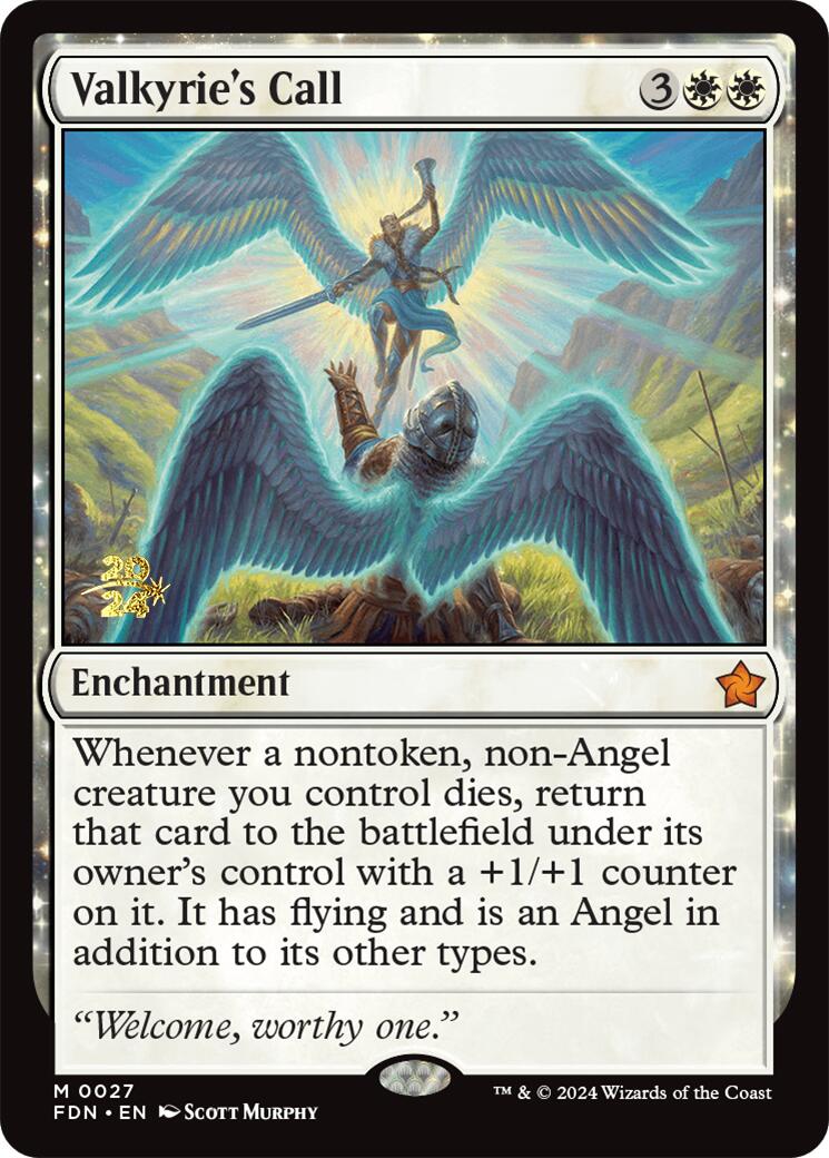 Valkyrie's Call [Foundations Prerelease Promos] | Silver Goblin