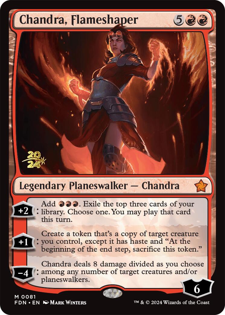 Chandra, Flameshaper [Foundations Prerelease Promos] | Silver Goblin