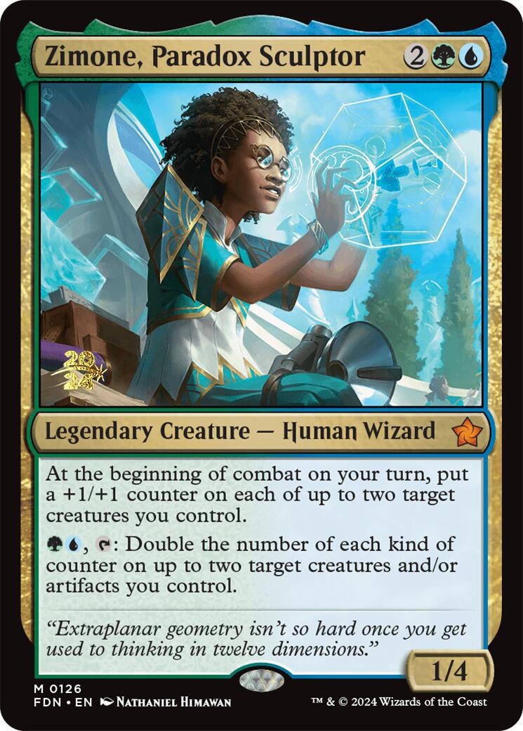 Zimone, Paradox Sculptor [Foundations Prerelease Promos] | Silver Goblin