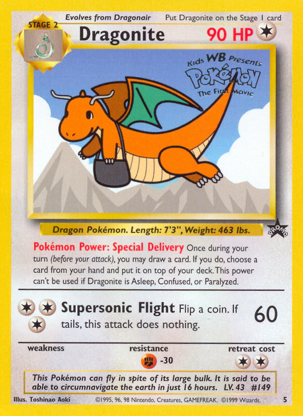 Dragonite (5) [Wizards of the Coast: Black Star Promos] | Silver Goblin