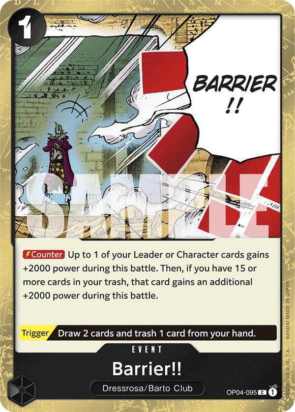 Barrier!! (Jolly Roger Foil) [Premium Booster -The Best-] | Silver Goblin