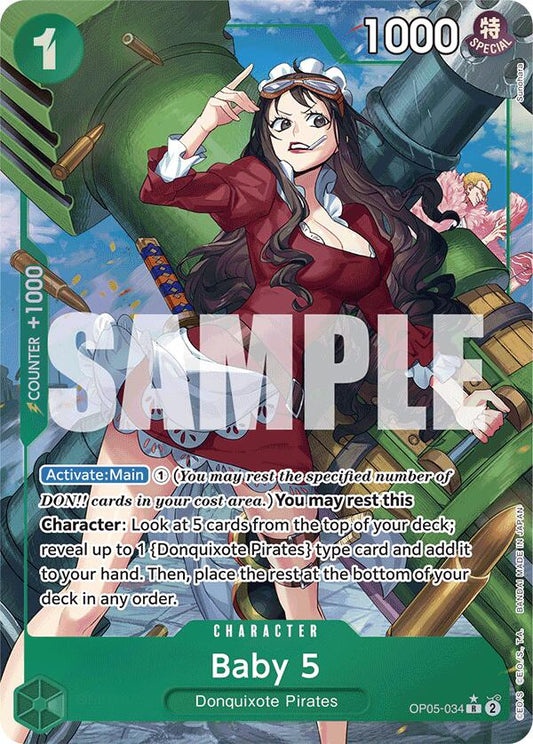 Baby 5 (OP05-034) (Alternate Art) Foil (OP05-034) - Premium Booster -The Best-