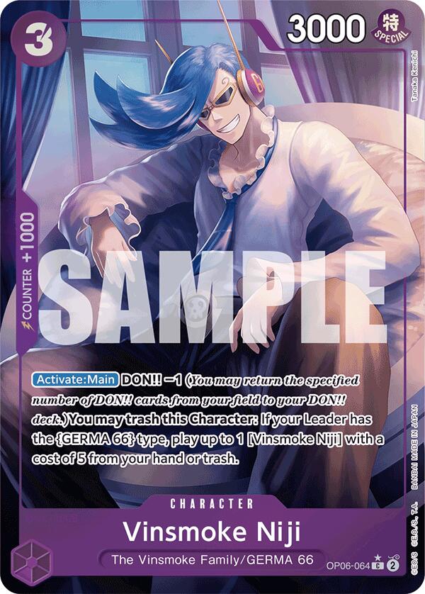 Vinsmoke Niji (OP06-064) (Full Art) [Premium Booster -The Best-] | Silver Goblin