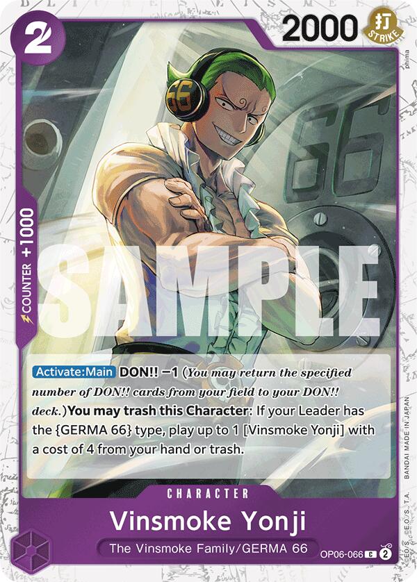 Vinsmoke Yonji (OP06-066) (Jolly Roger Foil) Foil (OP06-066) - Premium Booster -The Best- | Silver Goblin