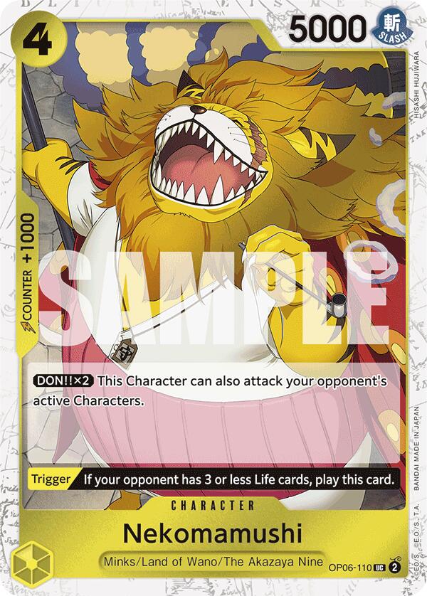 Nekomamushi (Jolly Roger Foil) Foil (OP06-110) - Premium Booster -The Best-