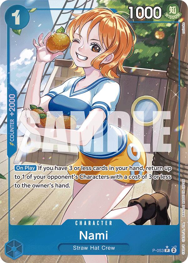 Nami (P-053) (Full Art) [Premium Booster -The Best-] | Silver Goblin