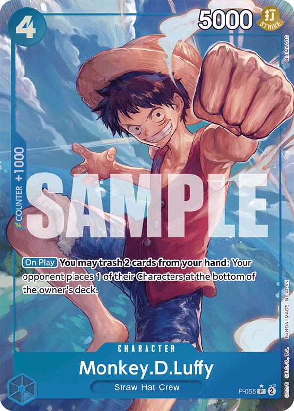 Monkey.D.Luffy (P-055) (Full Art) [Premium Booster -The Best-] | Silver Goblin