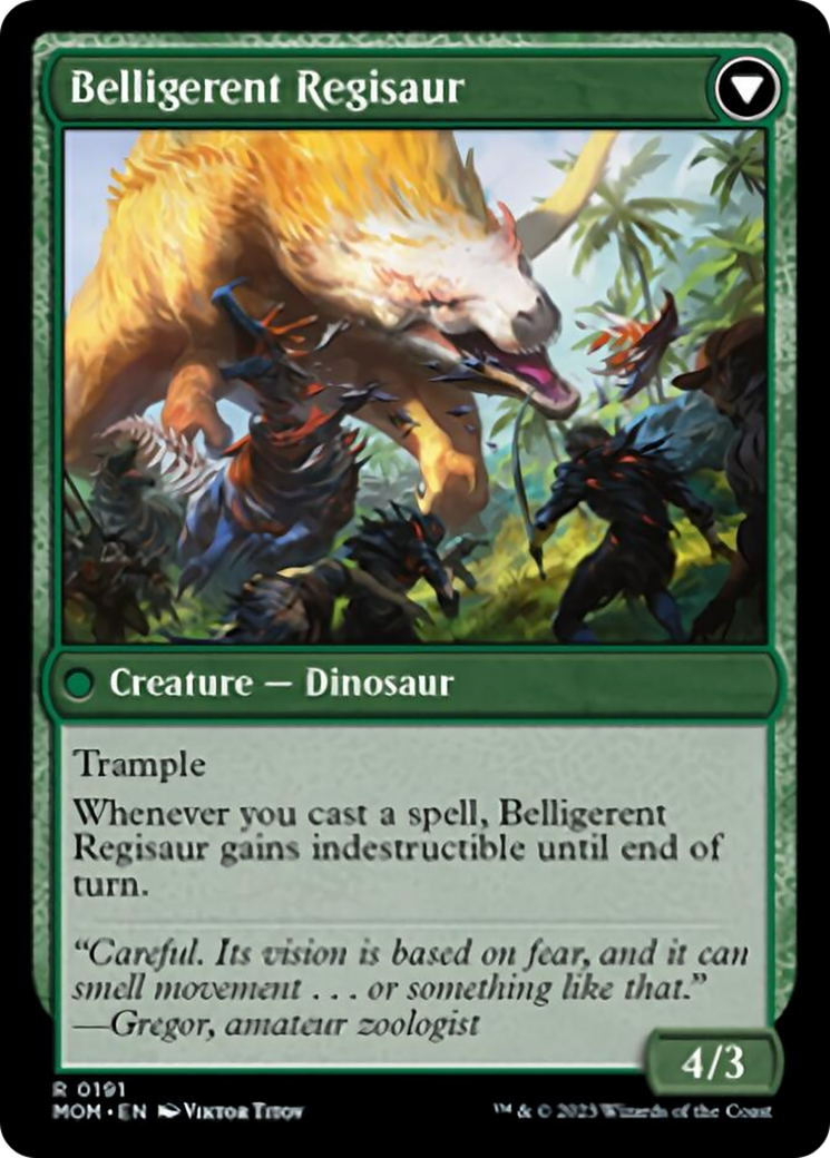 Invasion of Ixalan // Belligerent Regisaur [March of the Machine] | Silver Goblin