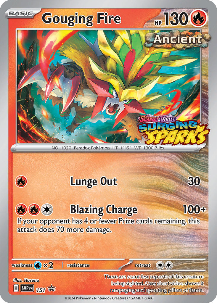 Gouging Fire (151) [Scarlet & Violet: Black Star Promos] | Silver Goblin