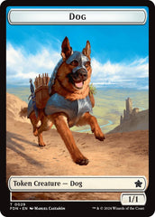 Dog // Beast (0032) Double-Sided Token [Foundations Tokens] | Silver Goblin