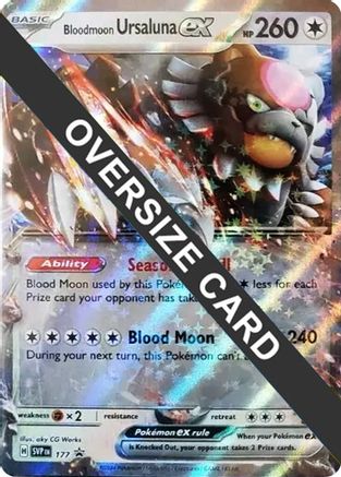 Bloodmoon Ursaluna ex (177) (Jumbo Card) [Scarlet & Violet: Black Star Promos] | Silver Goblin