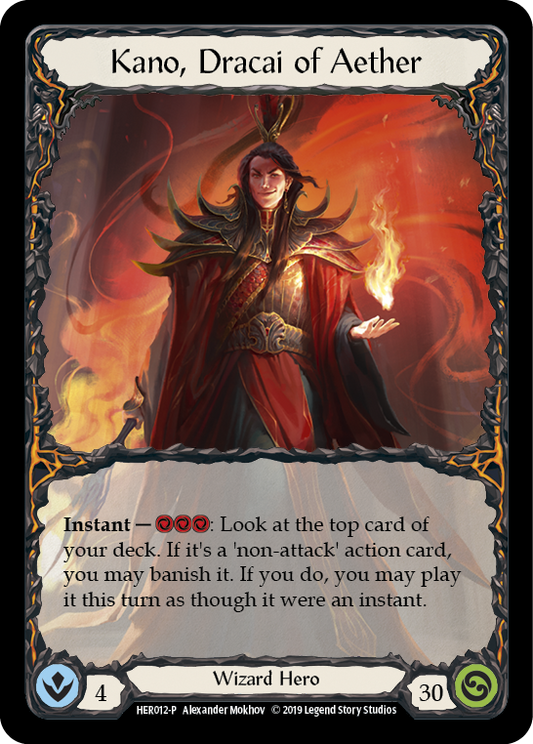 Kano, Dracai of Aether - HER012 1st Edition Cold Foil (HER012) - Flesh and Blood: Promo Cards