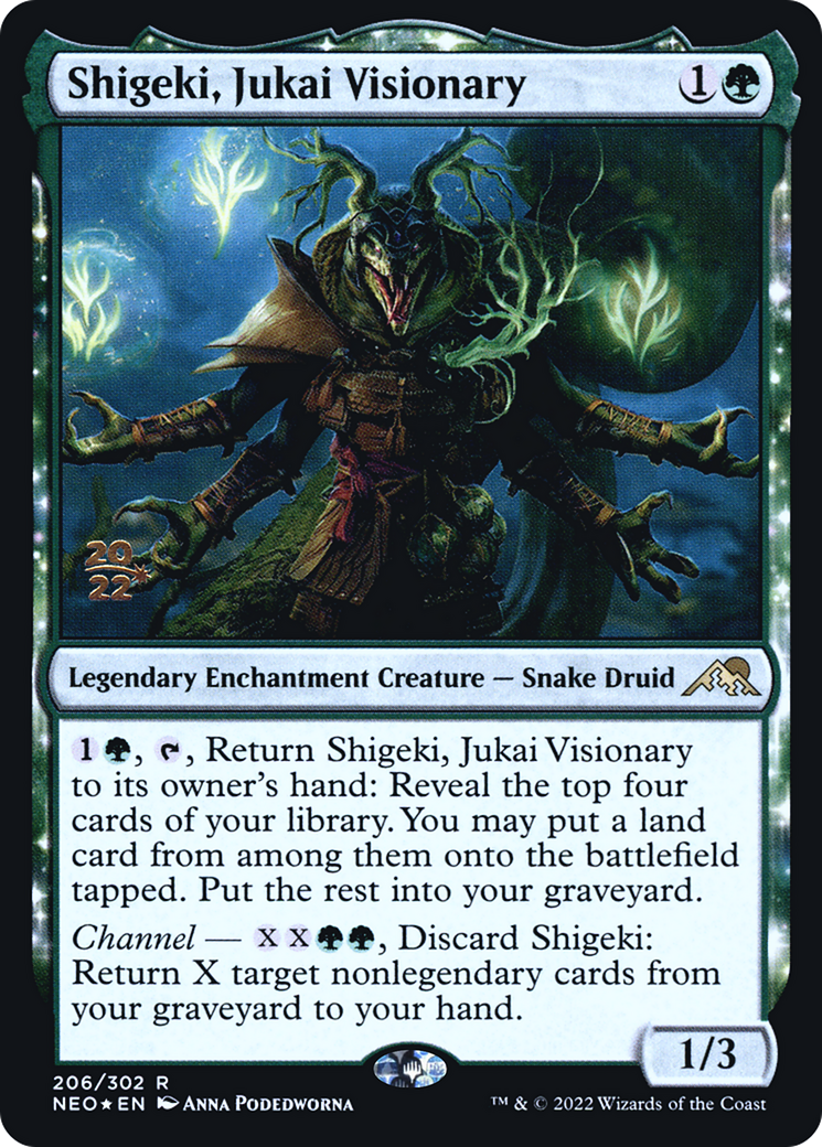 Shigeki, Jukai Visionary [Kamigawa: Neon Dynasty Prerelease Promos] | Silver Goblin