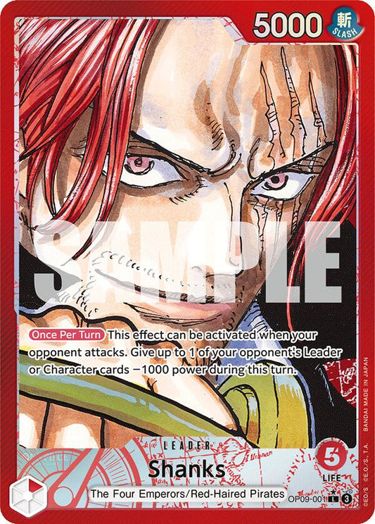 Shanks (Parallel) Foil (OP09-001) - Emperors in the New World