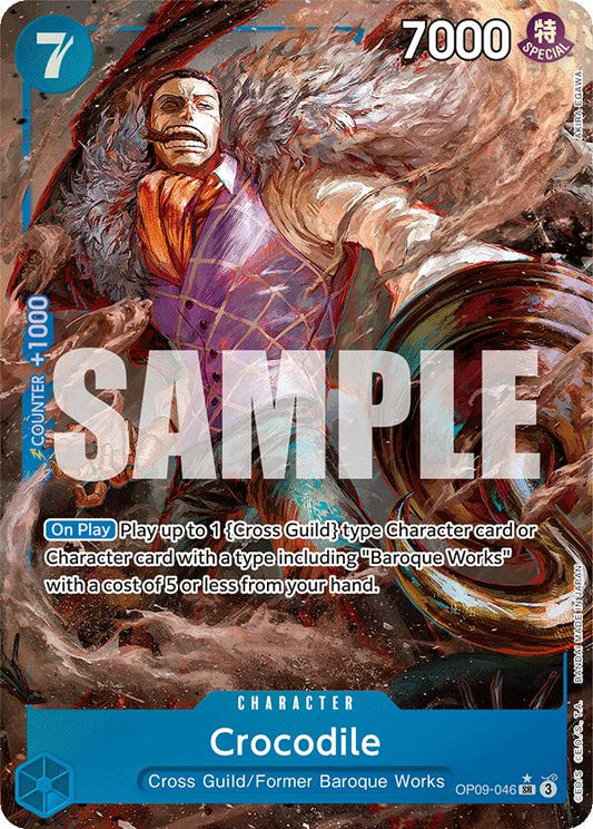 Crocodile (046) (Parallel) Foil (OP09-046) - Emperors in the New World