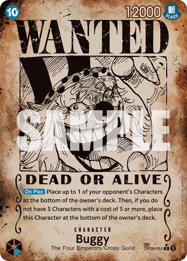 Buggy (Wanted Poster) [Emperors in the New World] | Silver Goblin