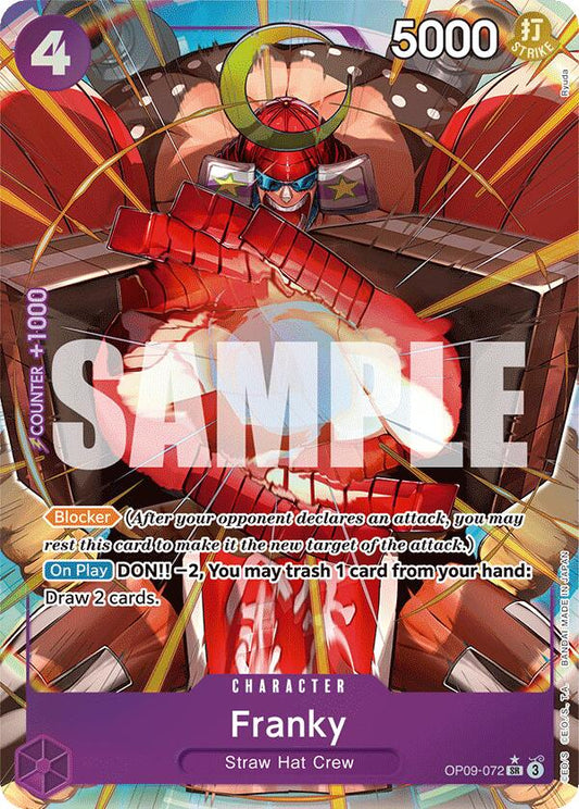 Franky (Parallel) Foil (OP09-072) - Emperors in the New World