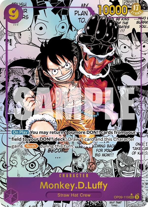 Monkey.D.Luffy (119) (Manga) Foil (OP09-119) - Emperors in the New World | Silver Goblin