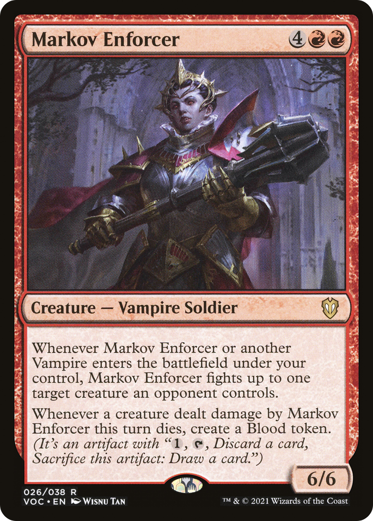 Markov Enforcer [Innistrad: Crimson Vow Commander] | Silver Goblin