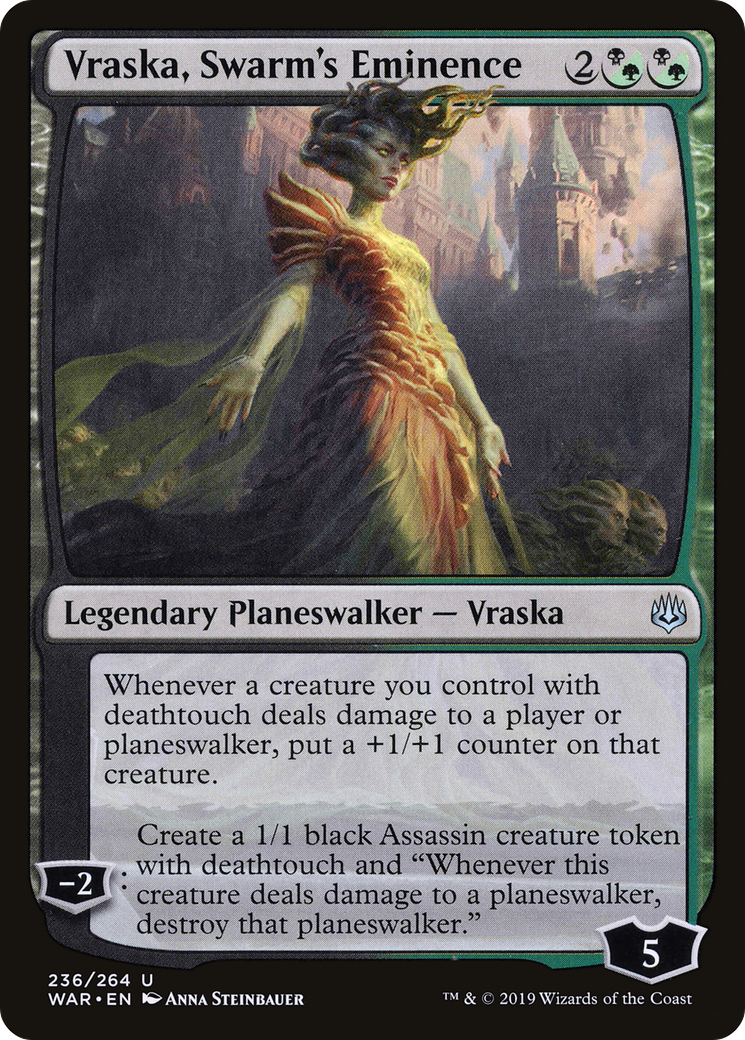 Vraska, Swarm's Eminence [War of the Spark] | Silver Goblin