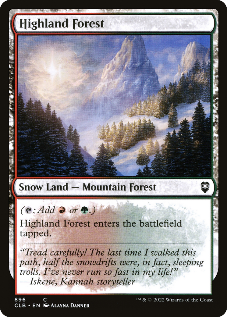 Highland Forest [Commander Legends: Battle for Baldur's Gate]