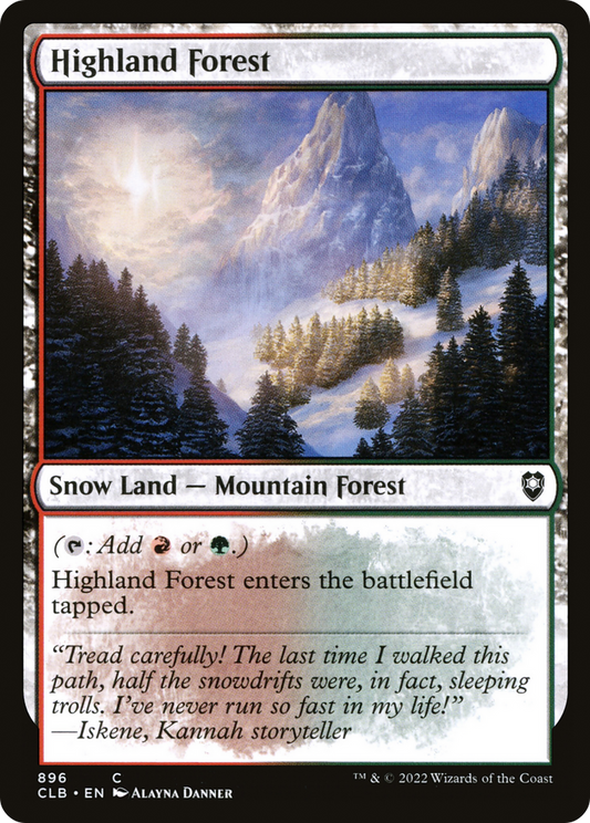 Highland Forest [Commander Legends: Battle for Baldur's Gate]