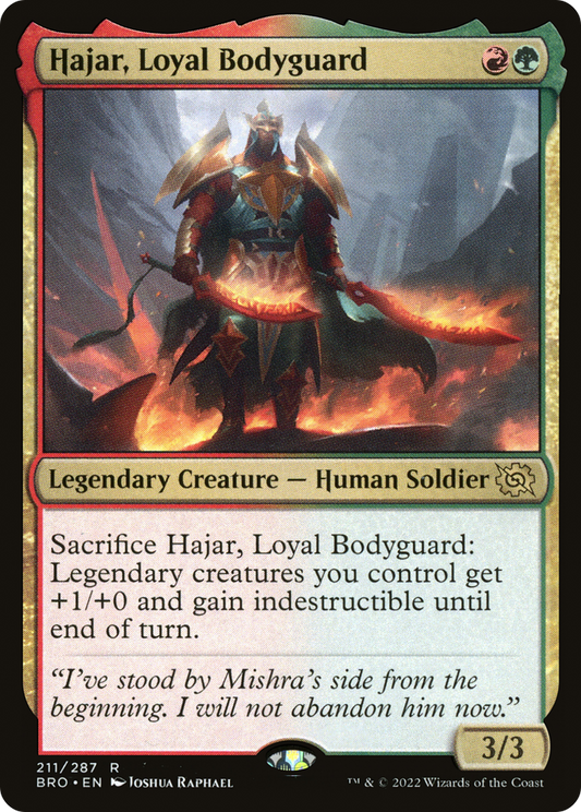 Hajar, Loyal Bodyguard [The Brothers' War]