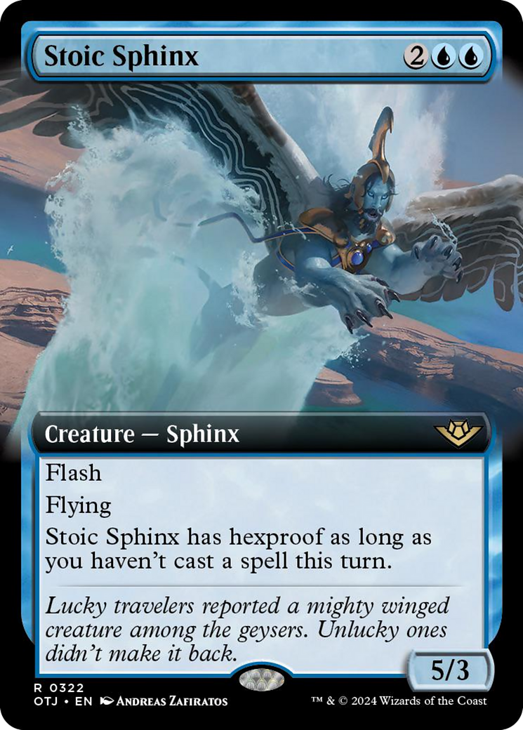 Stoic Sphinx (Extended Art) [Outlaws of Thunder Junction] | Silver Goblin