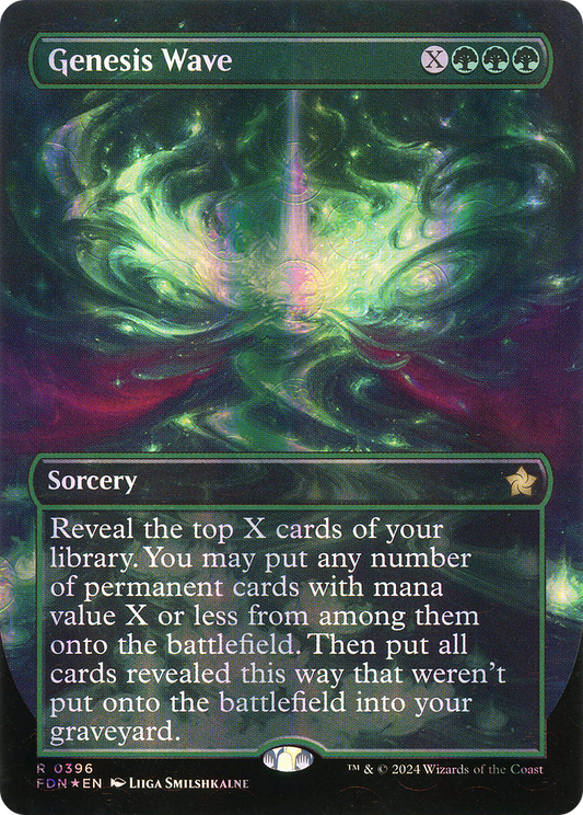 Genesis Wave (Borderless) (Mana Foil) [Foundations]