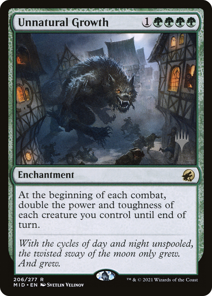 Unnatural Growth (Promo Pack) [Innistrad: Midnight Hunt Promos] | Silver Goblin