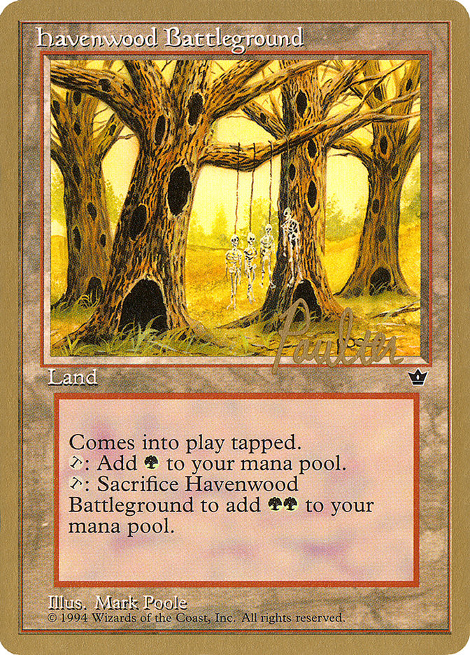 Havenwood Battleground (Preston Poulter) [Pro Tour Collector Set] | Silver Goblin