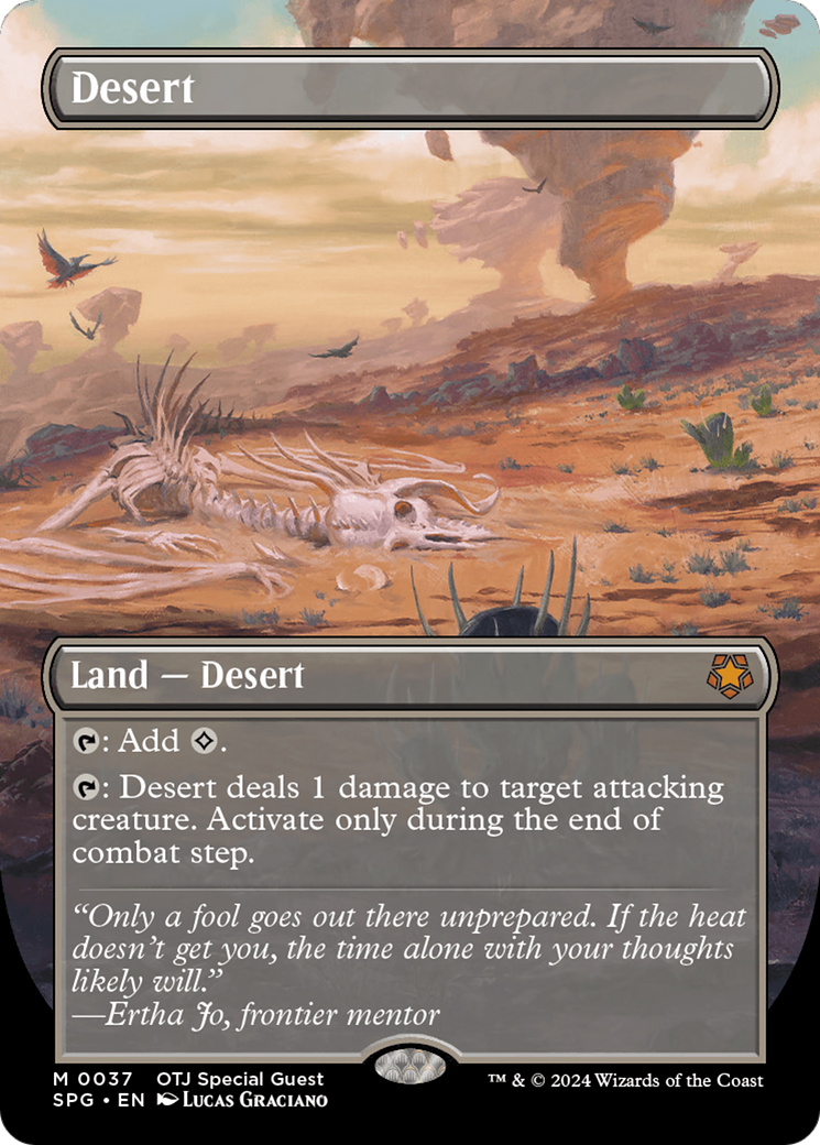 Desert (Borderless) [Outlaws of Thunder Junction Special Guests] Foil