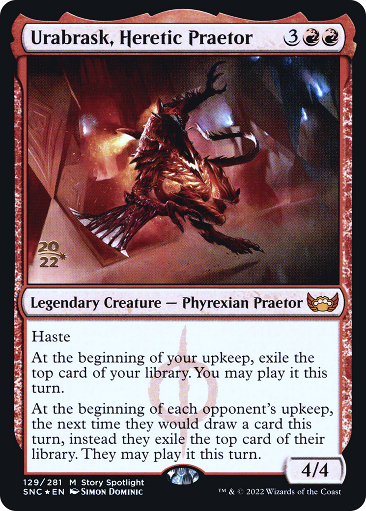 Urabrask, Heretic Praetor [Streets of New Capenna Prerelease Promos] | Silver Goblin