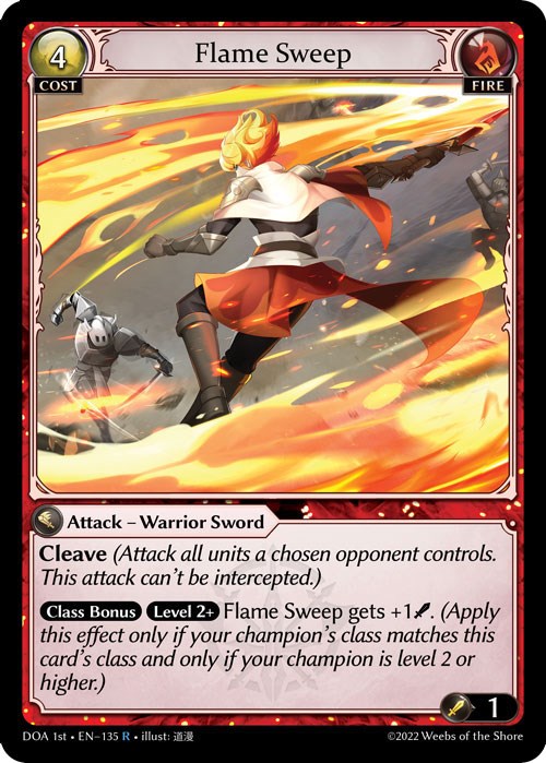 Flame Sweep (135) [Dawn of Ashes: 1st Edition] Foil