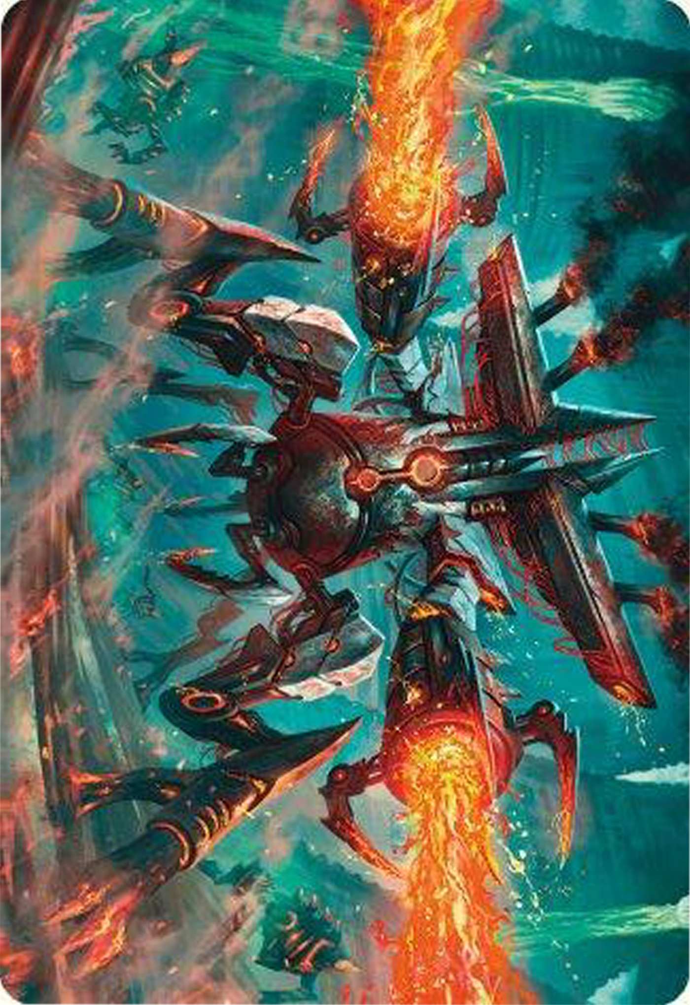 Exterminator Magmarch Art Card [Modern Horizons 3 Art Series] | Silver Goblin