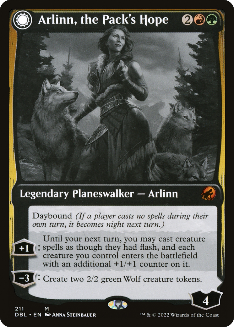 Arlinn, the Pack's Hope // Arlinn, the Moon's Fury [Innistrad: Double Feature] | Silver Goblin